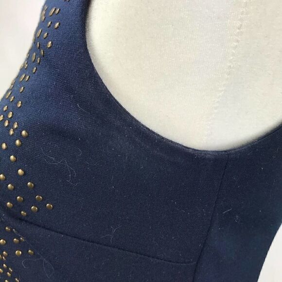NICOLE MILLER Artelier Small Metal Stud Dress | Knee length sheath - Picture 7 of 13